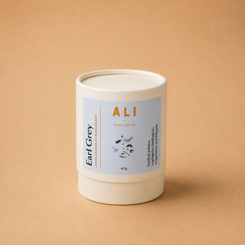 Earl Grey juodoji arbata su rugiagėlėmis ALI Šokoladinė