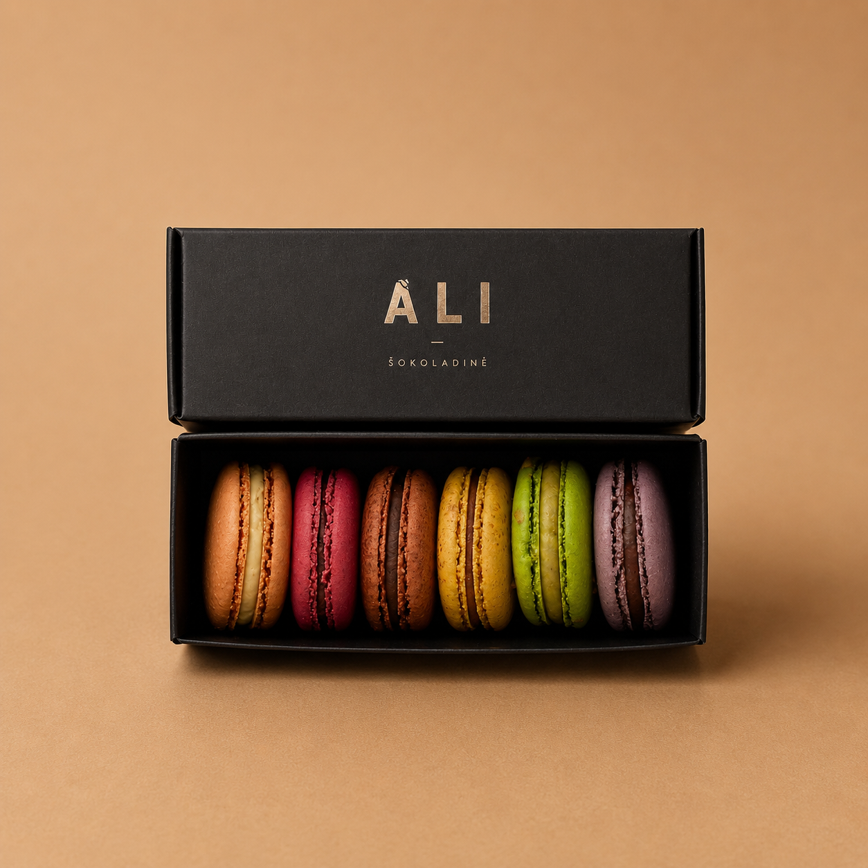 Sausainių Macaron rinkinys, 6 vnt.