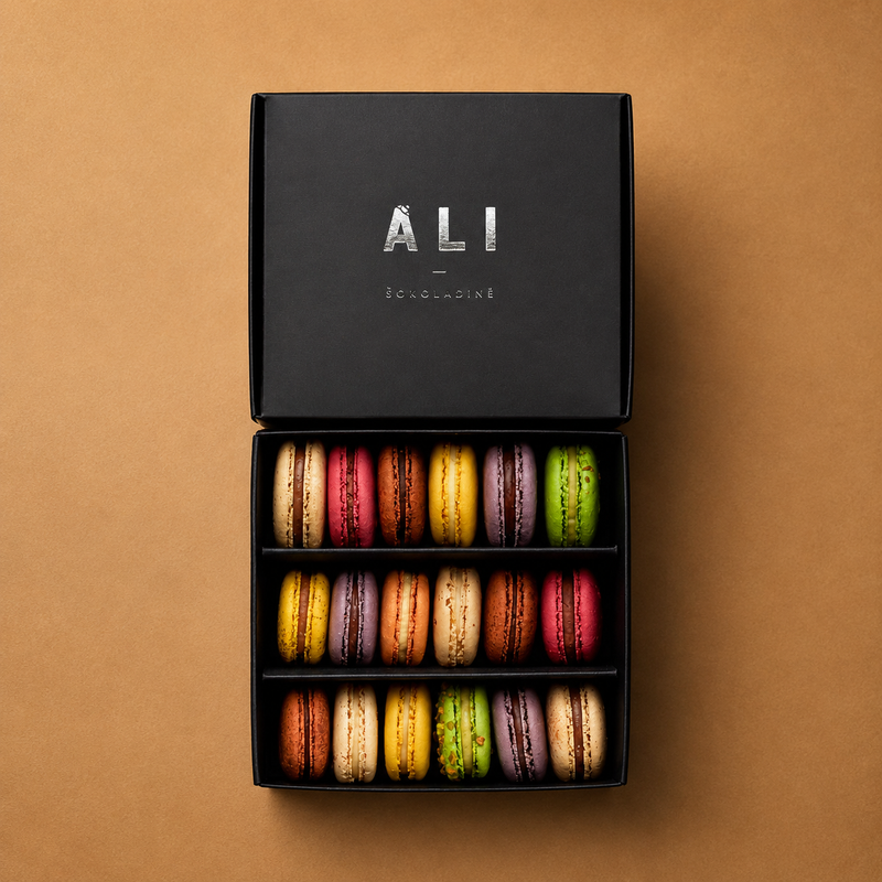 Sausainių Macaron rinkinys, 18 vnt.