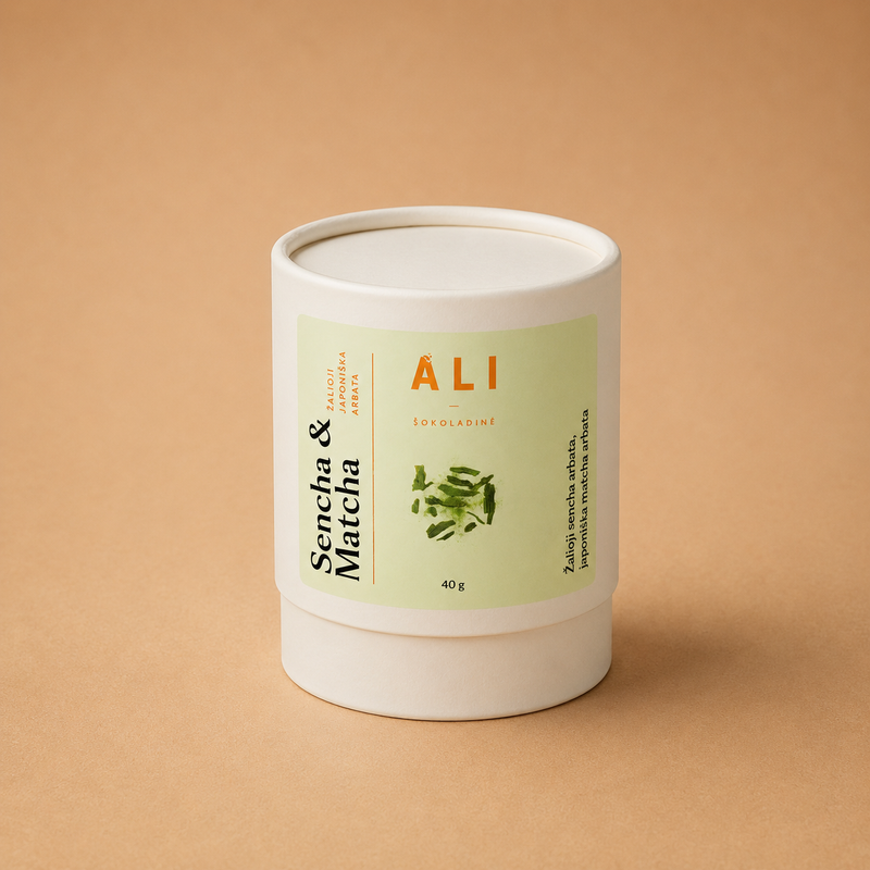Sencha & Matcha žalioji japoniška arbata ALI Šokoladinė