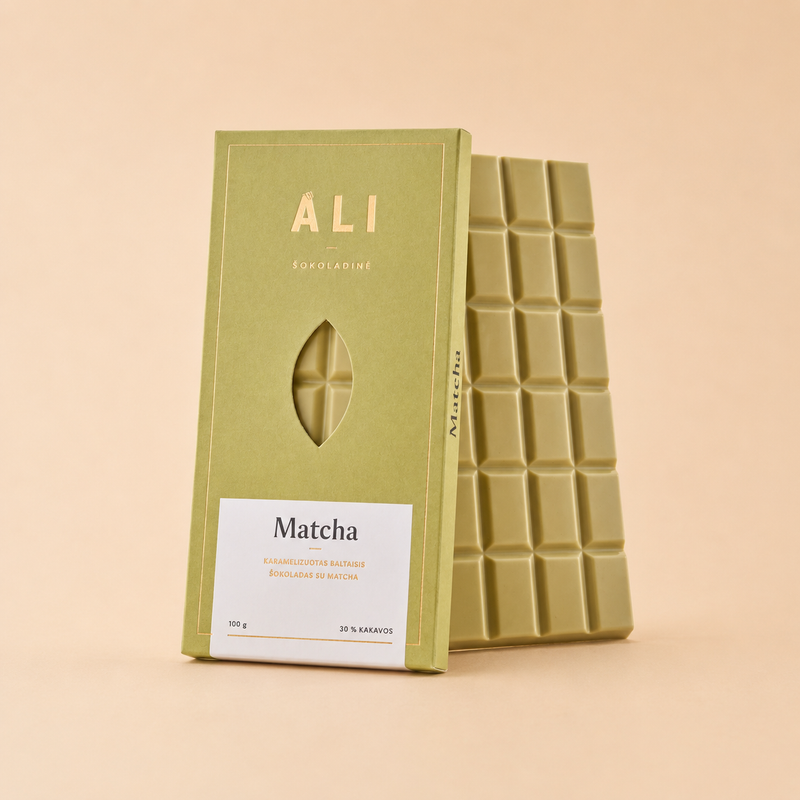Šokoladas Matcha Ali šokoladinė