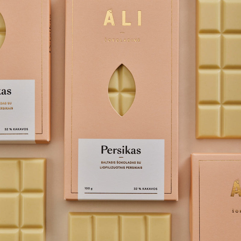 Šokoladas Persikas ALI Šokoladinė