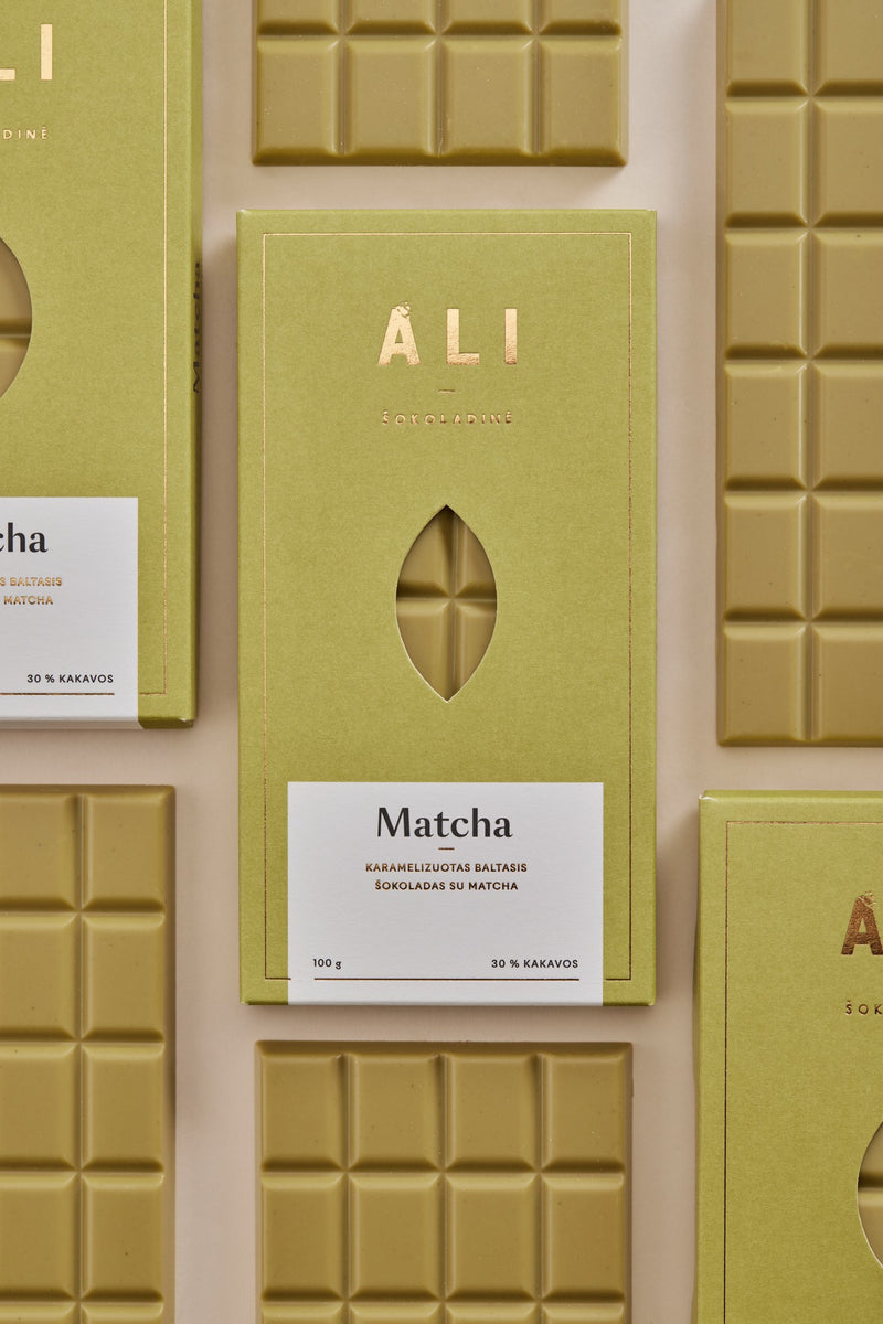 Šokoladas Matcha Ali šokoladinė